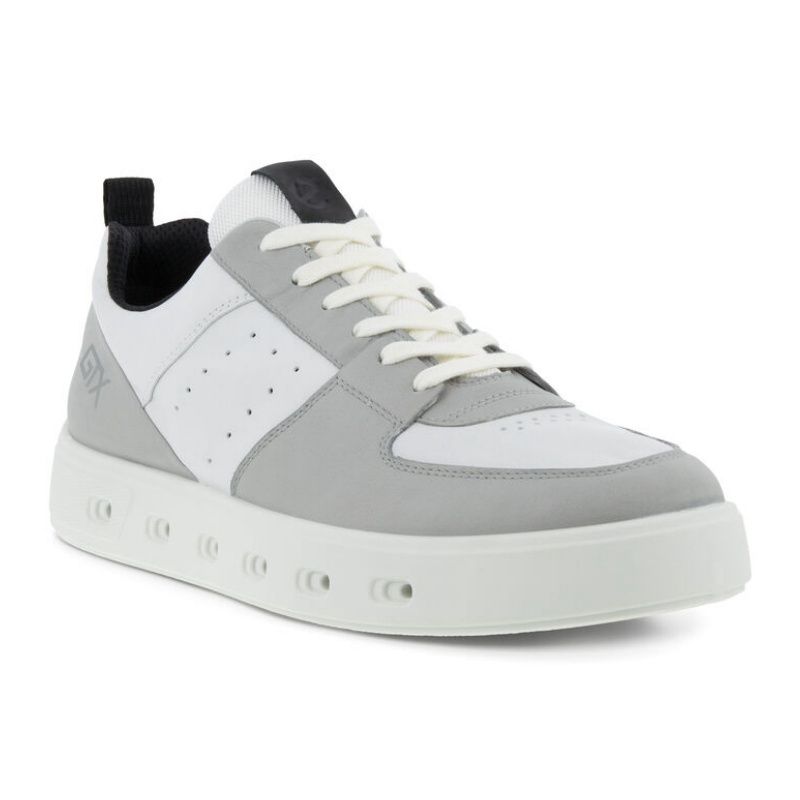 ECCO MEN&#39;S STREET 720 RETRO ATHLETIC SHOE GREY/WHITE, Size: 42(EU)