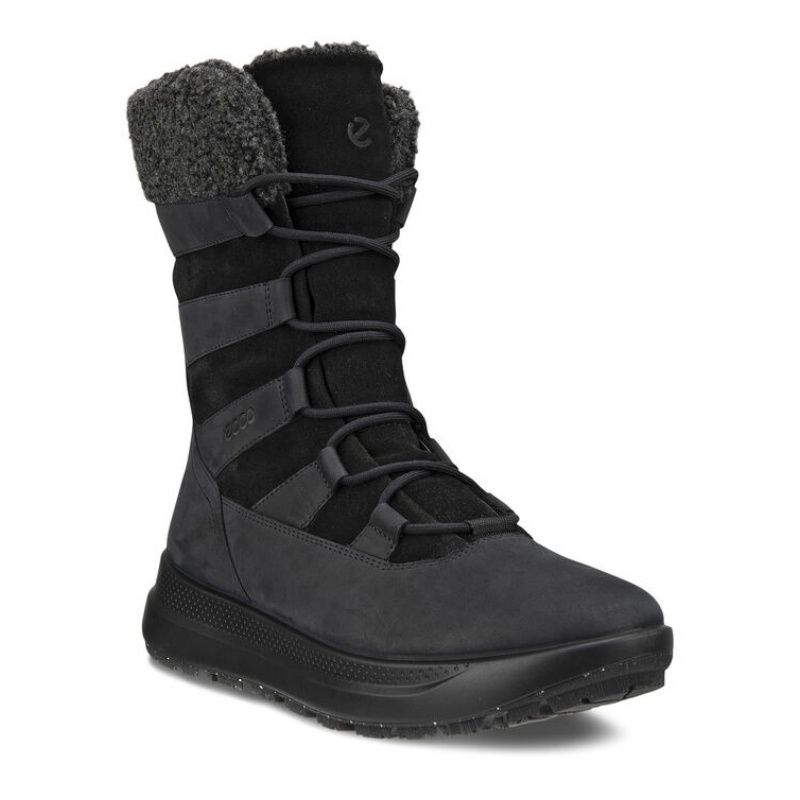 ECCO SOLICE WOMEN&#39;S NUBUCK WP WINTER BOOT, Size: 39(EU)