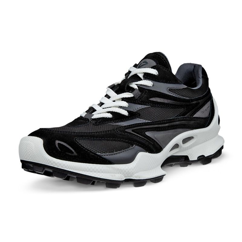 ECCO MEN&#39;S BIOM C-TRAIL SUEDE SNEAKER BLK, Size: 39(EU)
