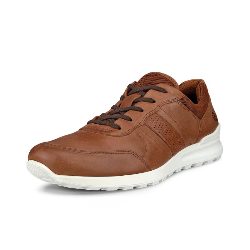 ECCO MEN&#39;S CS 25 M LACE UP SNEAKER BRN, Size: 39(EU)