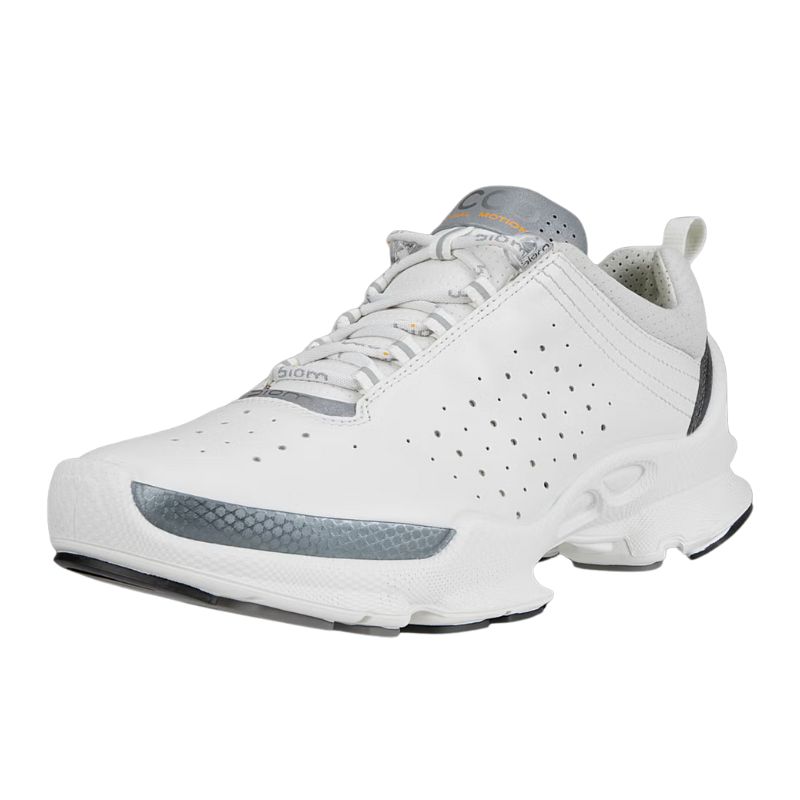 ECCO WOMEN&#39;S BIOM C LOW  LEATHER OUTDOOR SNEAKER WHI