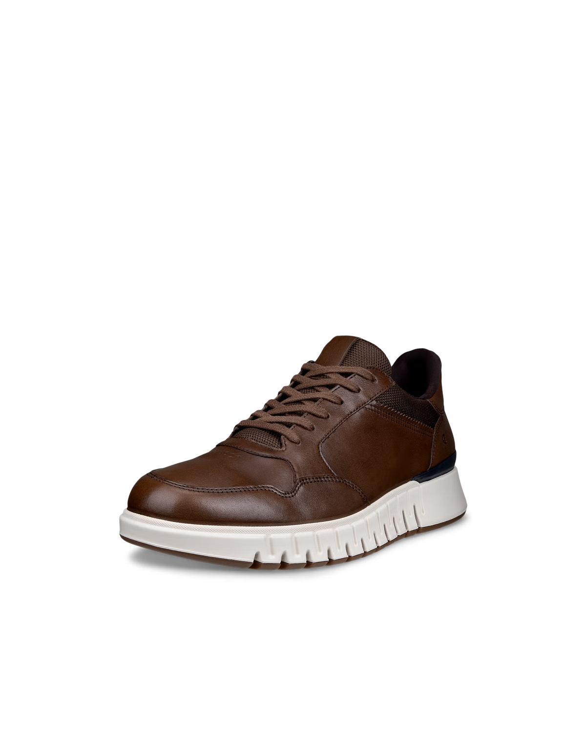 ECCO MEN&#39;S LEATHER HYBRID WINGTIP DERBY SNEAKER GRUUV STUDIO BRN
