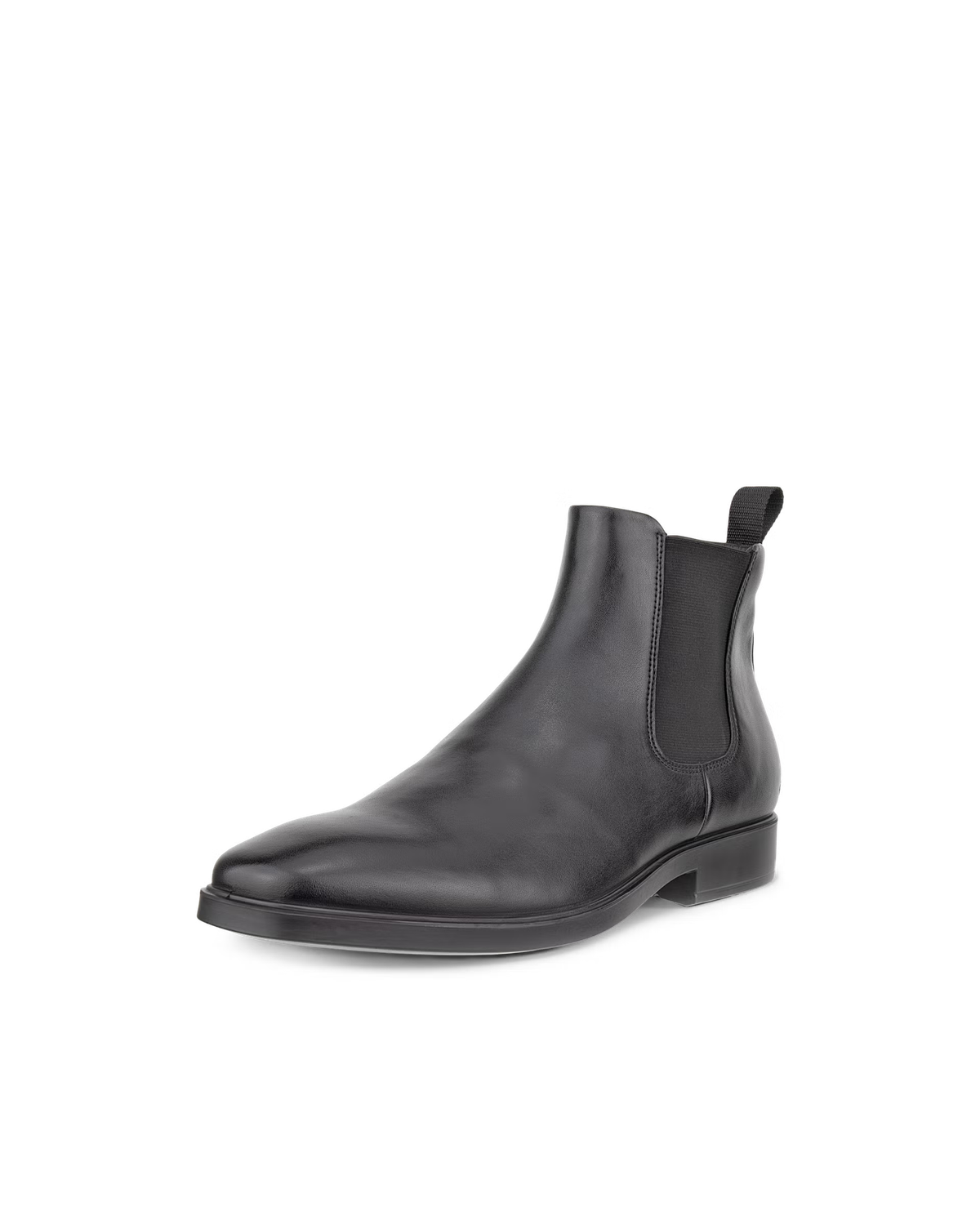 ECCO MEN&#39;S LEATHER CHELSEA BOOT METROPOLE MILAN BLK
