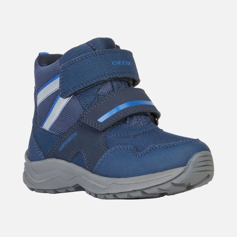GEOX JUNIOR BOY'S KURAY ABX WINTER BOOT NAVY, Size: 26 Baby(EU)