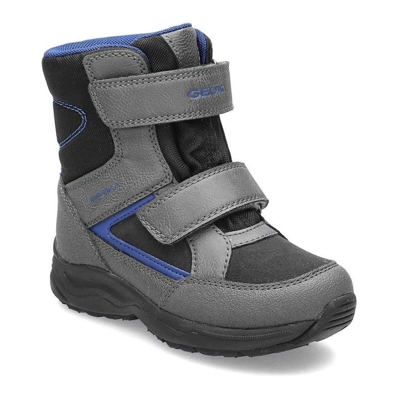GEOX BOY'S WINTER BOOT KURAY ABX BLK ROYAL