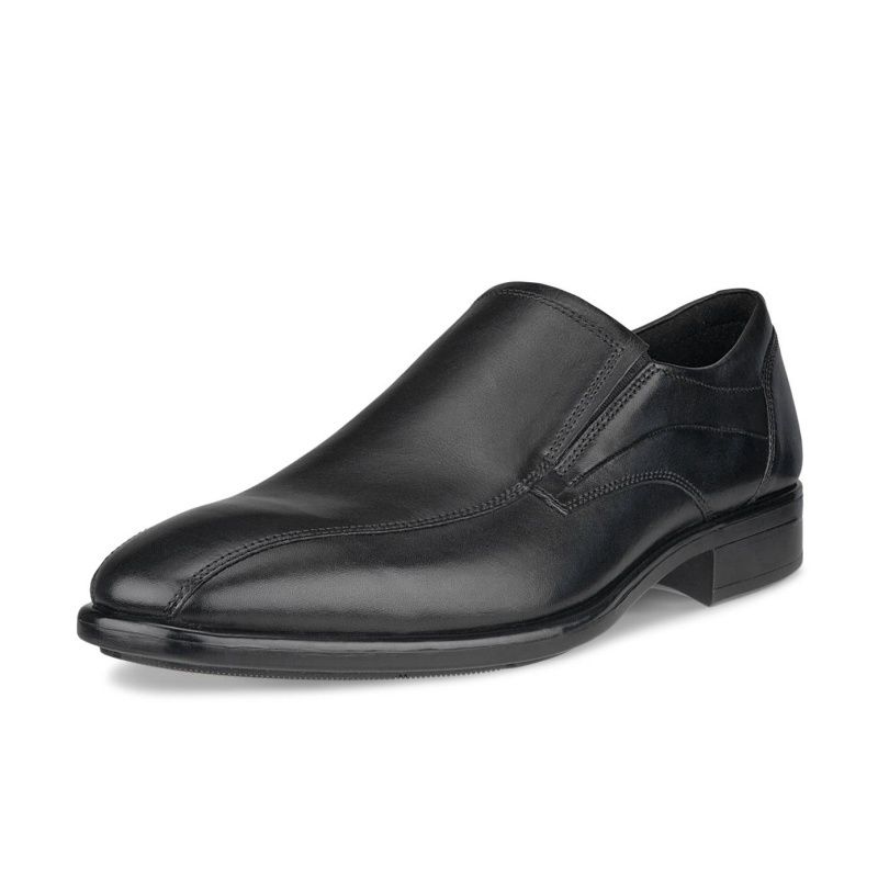 ECCO MEN&#39;S CITYTRAY BIKE TOE SLIP-ON BLACK, Size: 39(EU)