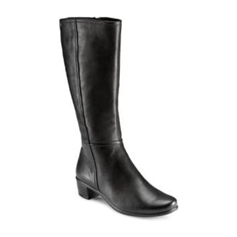 ECCO WOMEN'S WINTER BOOTS PEARL HIGH CUT ZIP BLK, Size: 36(EU)