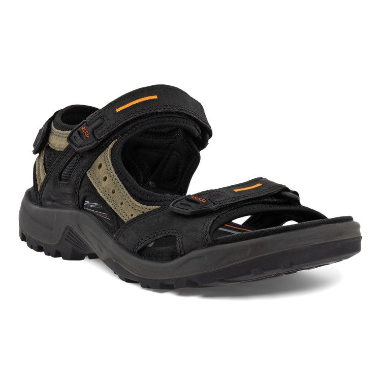 ECCO MEN'S SANDAL YUCATAN BLK, Size: 42(EU)