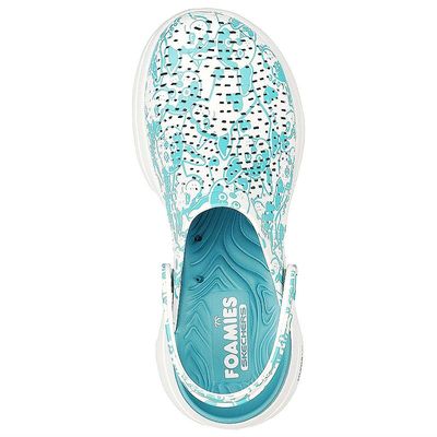SKECHERS WOMEN'S SANDALS GOWALK5 FUR REAL TEAL
