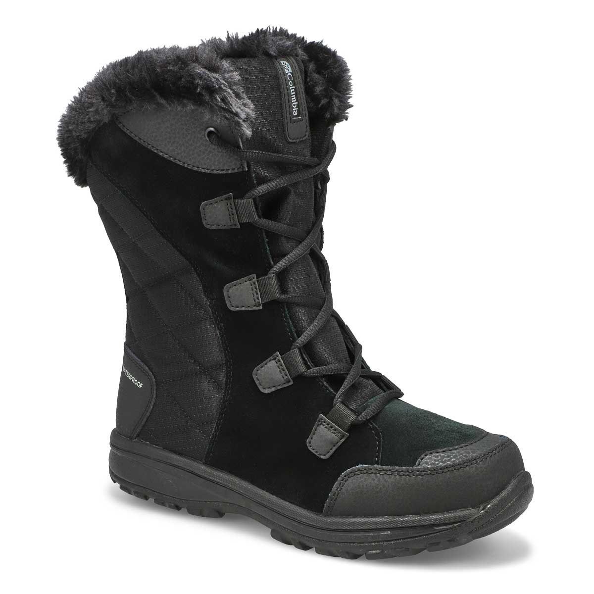COLUMBIA WOMEN'S ICE MAIDEN II WIDE WINTER BOOT BLK, Size: 6(US)