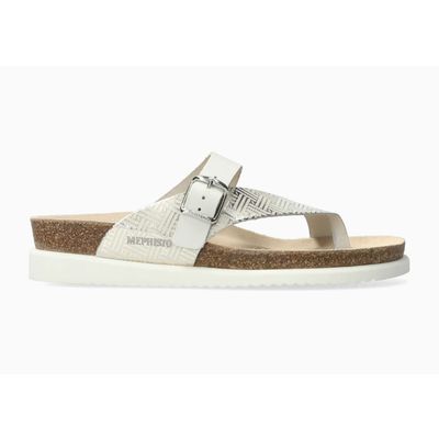 MEPHISTO WOMEN'S HELEN MIX SANDAL SILVER HELIOS