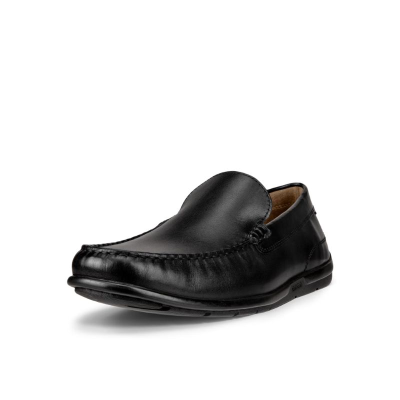 ECCO MEN'S CLASSIC MOC 2.0 DRESS SHOE BLACK, Size: 39(EU)