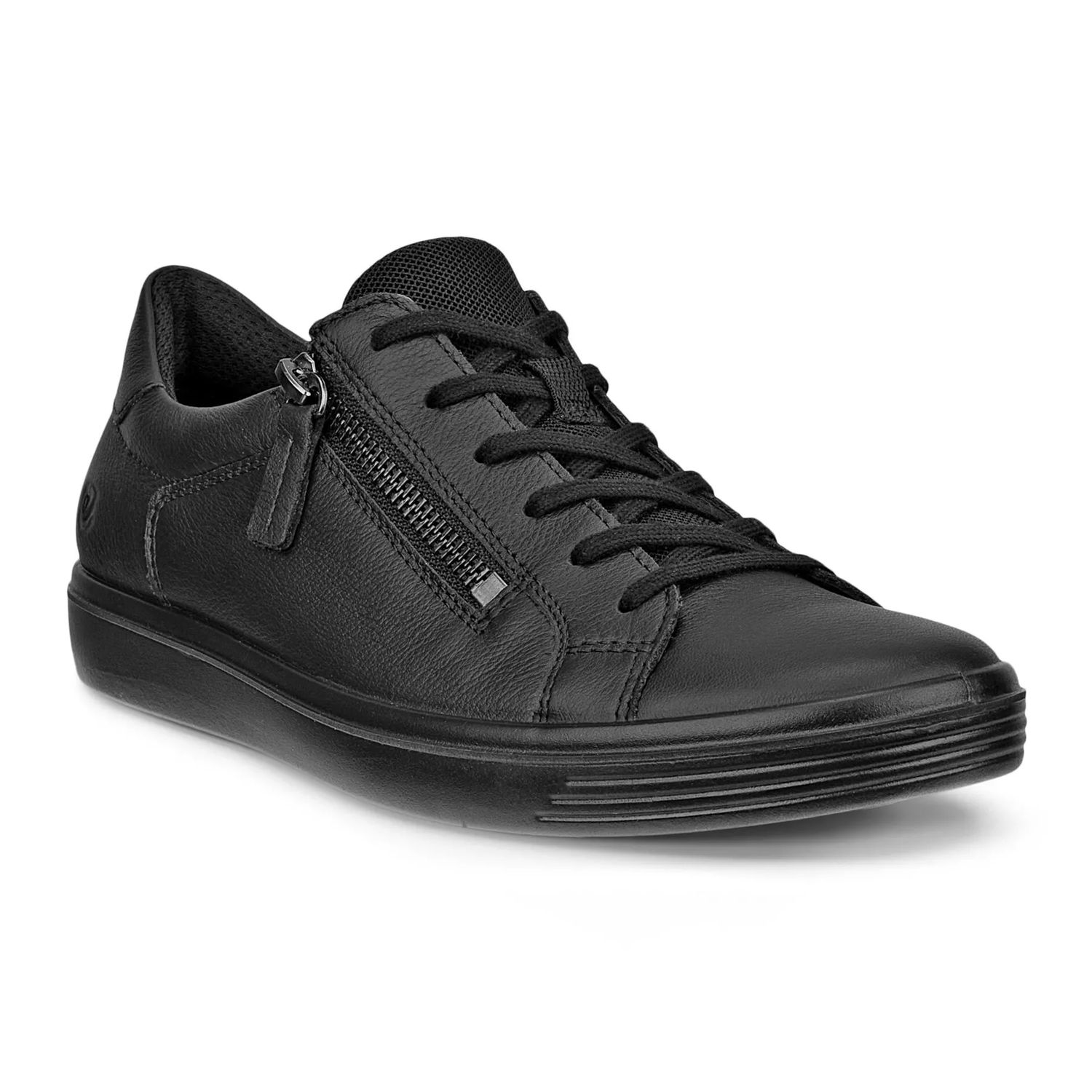 ECCO MEN'S CLASSIC WIDE SNEAKER SIDE ZIP SNEAKERS BLK, Size: 37(EU)