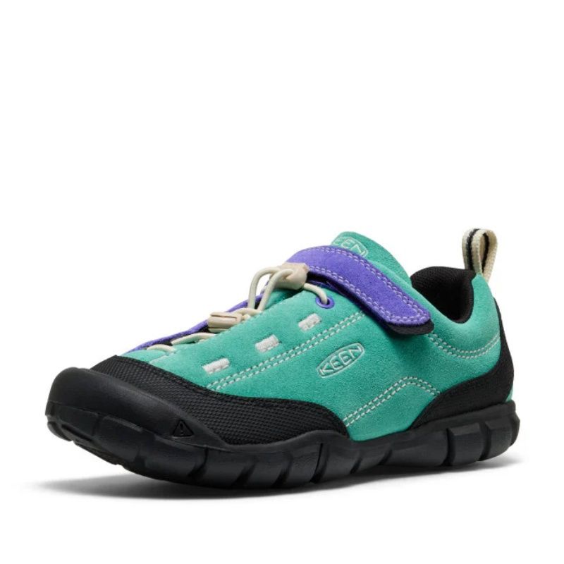 KEEN BIG KIDS' JASPER II BRIGHT AQUA/PURPLE OPULENCE, Size: 3(US)