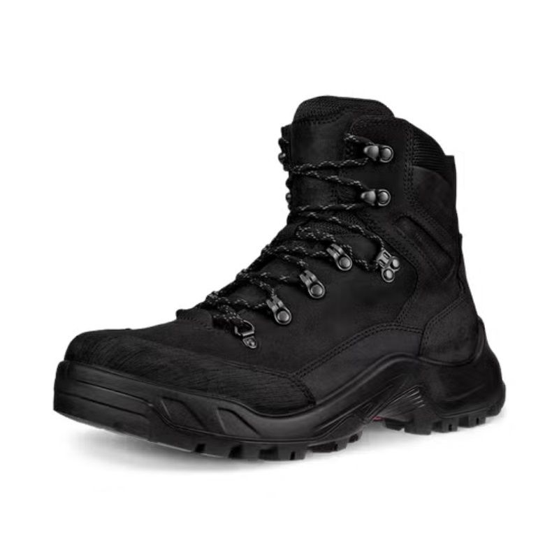 ECCO MEN'S OFFROAD NUBUCK WATERPROOF MID-CUT OUTDOOR BOOT BLK