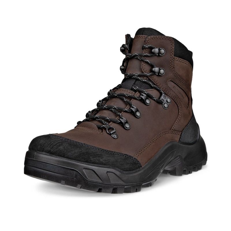 ECCO MEN'S OFFROAD NUBUCK WATERPROOF MID-CUT OUTDOOR BOOT BRN