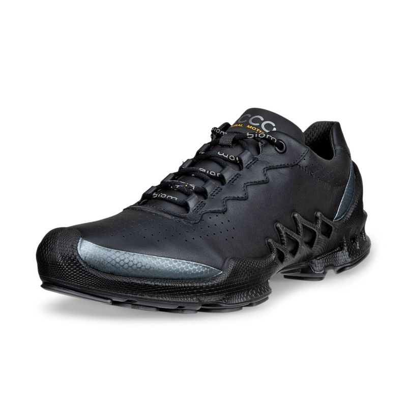 ECCO WOMEN'S BIOM AEX LEATHER SNEAKER BLK
