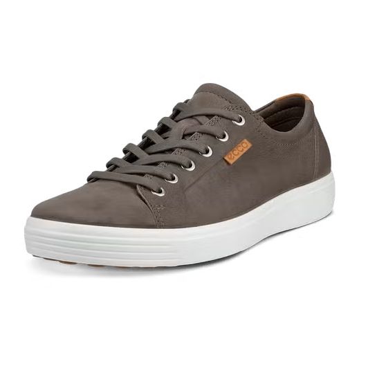 ECCO MEN'S SOFT 7 NUBUCK SNEAKER GRY