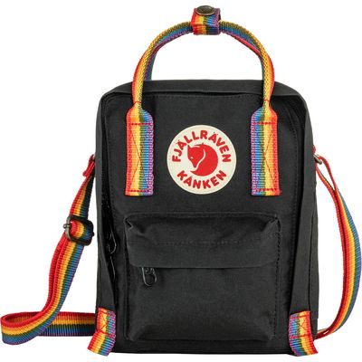 Fjällräven KÅNKEN RAINBOW SLING-BLACK-RAINBOW PATTERN
