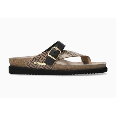 MEPHISTO WOMEN'S HELEN MIX SANDAL BLACK HELIOS