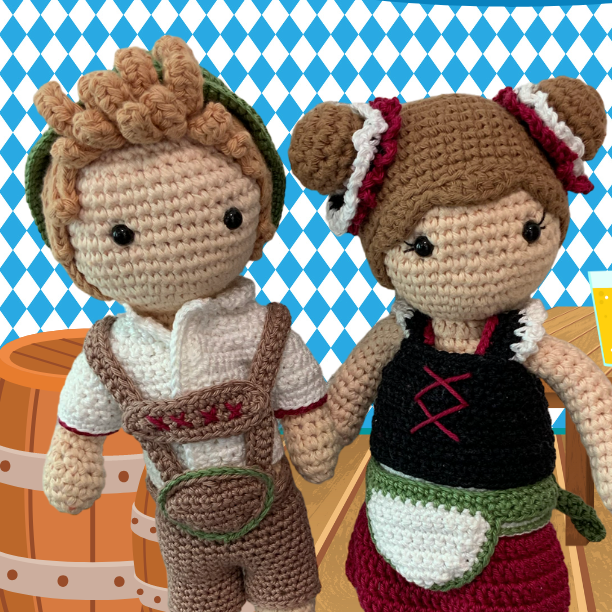 Häkelset Lederhosen Outfit Kareltje