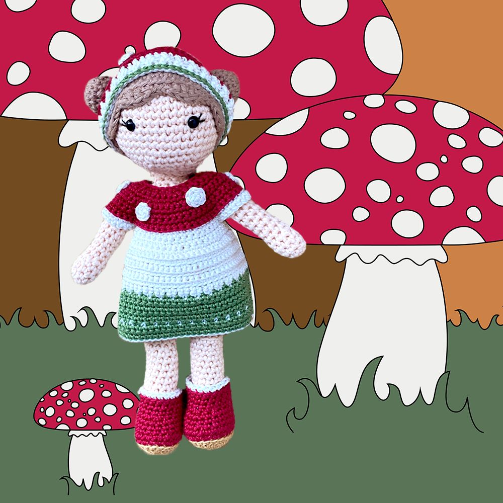 Häkelset Pilz Outfit Carolientje
