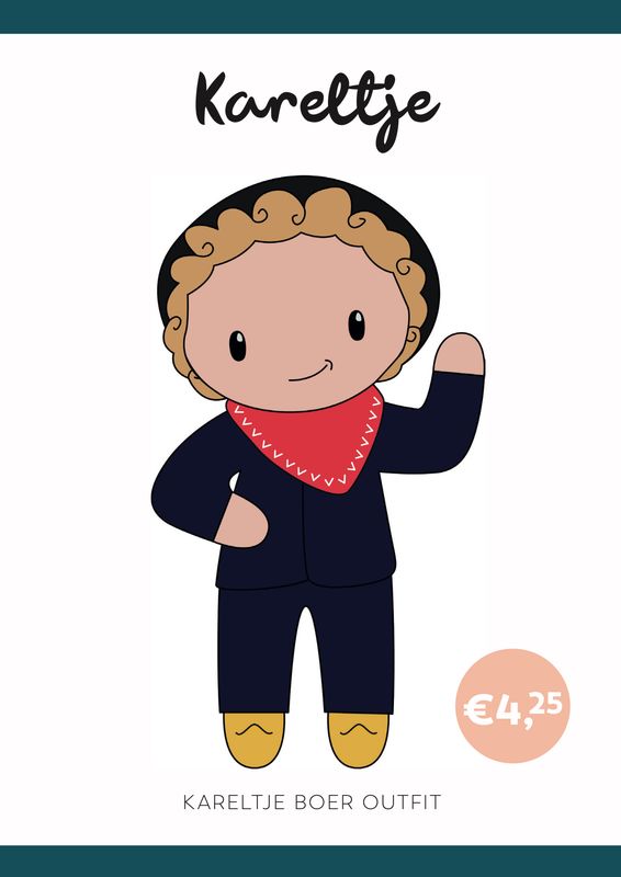 Häkelanleitung Bauernoutfit Kareltje (digital)