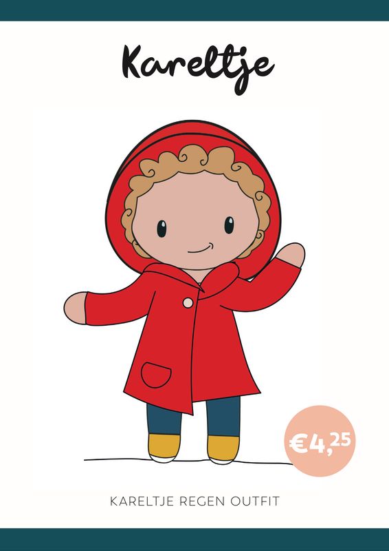 Häkelanleitung Regen-Outfit Kareltje (digital)