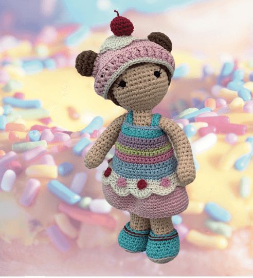 Häkelset Cupcake Outfit Carolientje