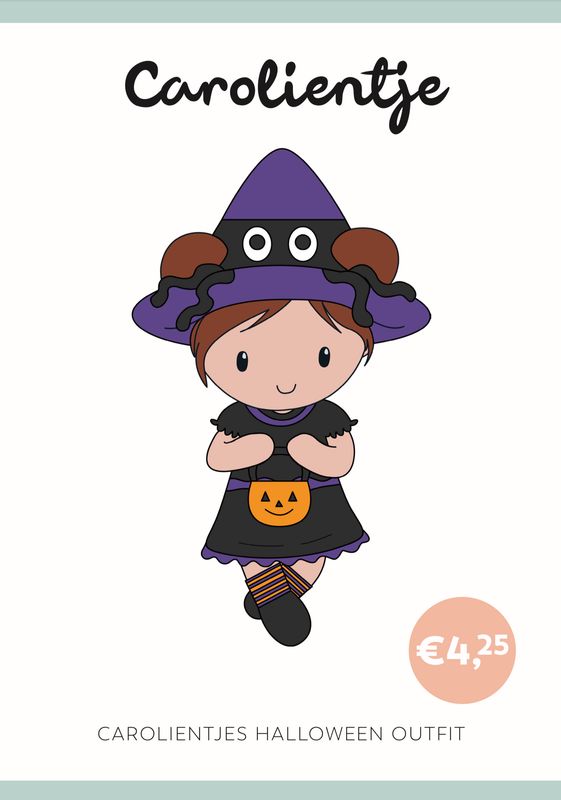 Häkelanleitung Halloween outfit Carolientje (digital)