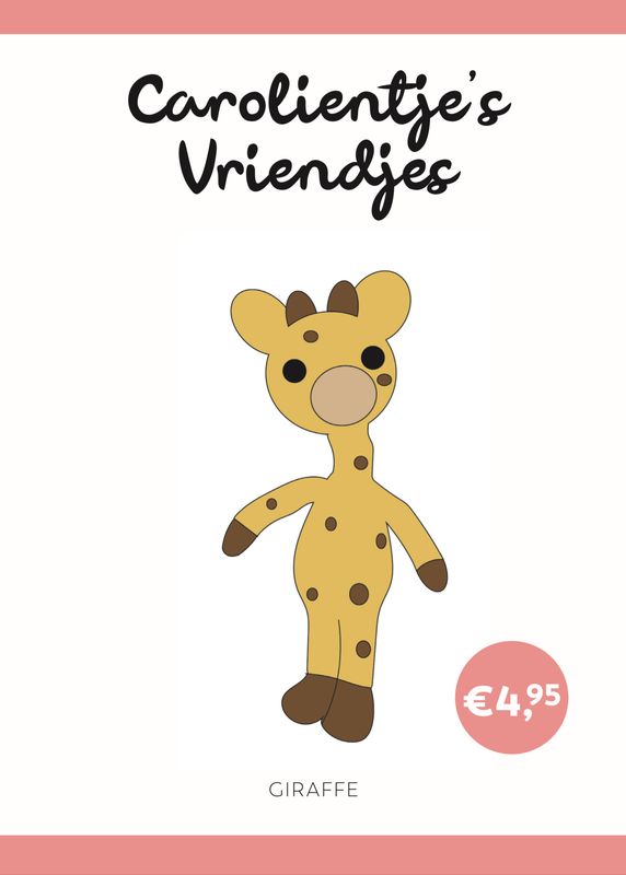 Häkelanleitung Giraffe - Carolientjes Freund (digital)