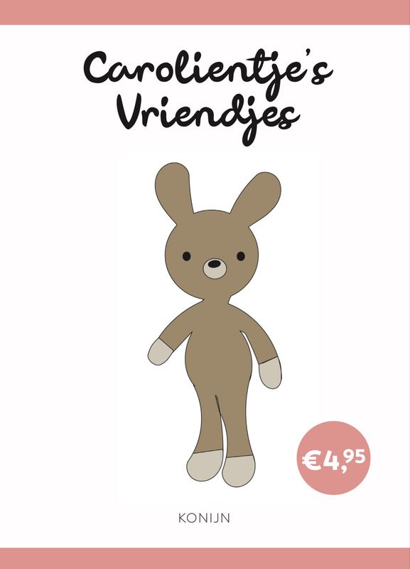 Häkelanleitung Kaninchen - Carolientjes Freund (digital)