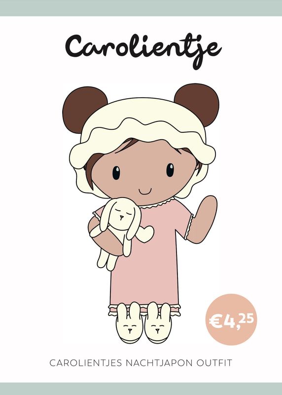 Häkelanleitung Nachthemd Outfit Carolientje (digital)