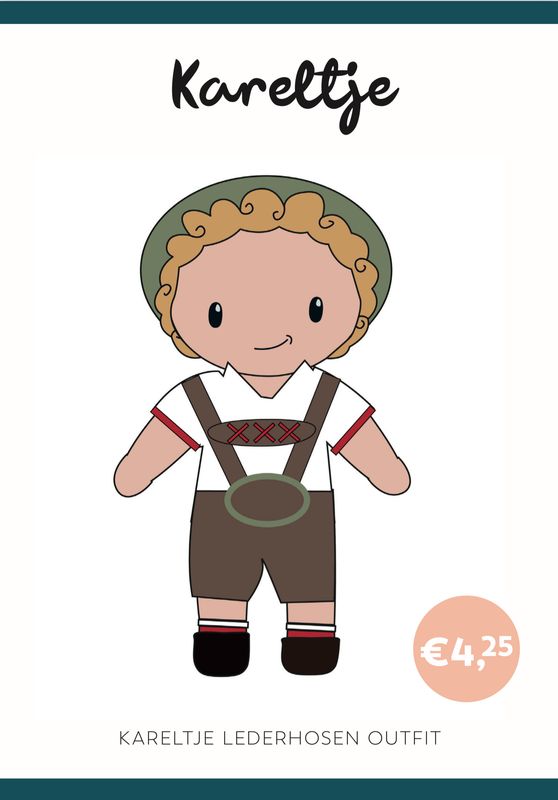 Häkelanleitung Lederhosen-Outfit Kareltje (digital)