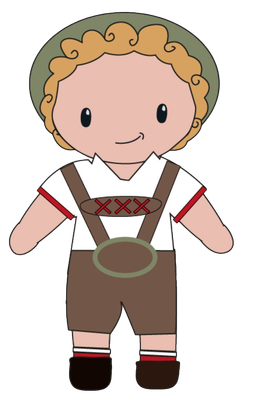 Häkelanleitung Lederhosen-Outfit Kareltje (digital)