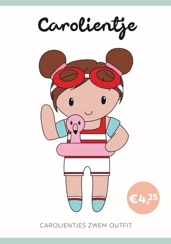 Häkelanleitung Bade-Outfit Carolientje (digital)