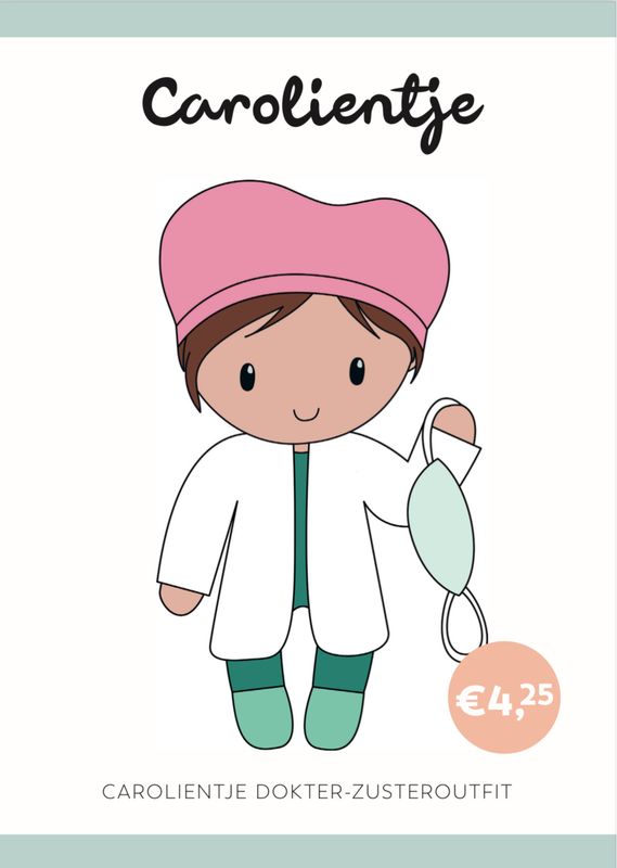Häkelanleitung Doktor-Schwester Outfit Carolientje (digital)