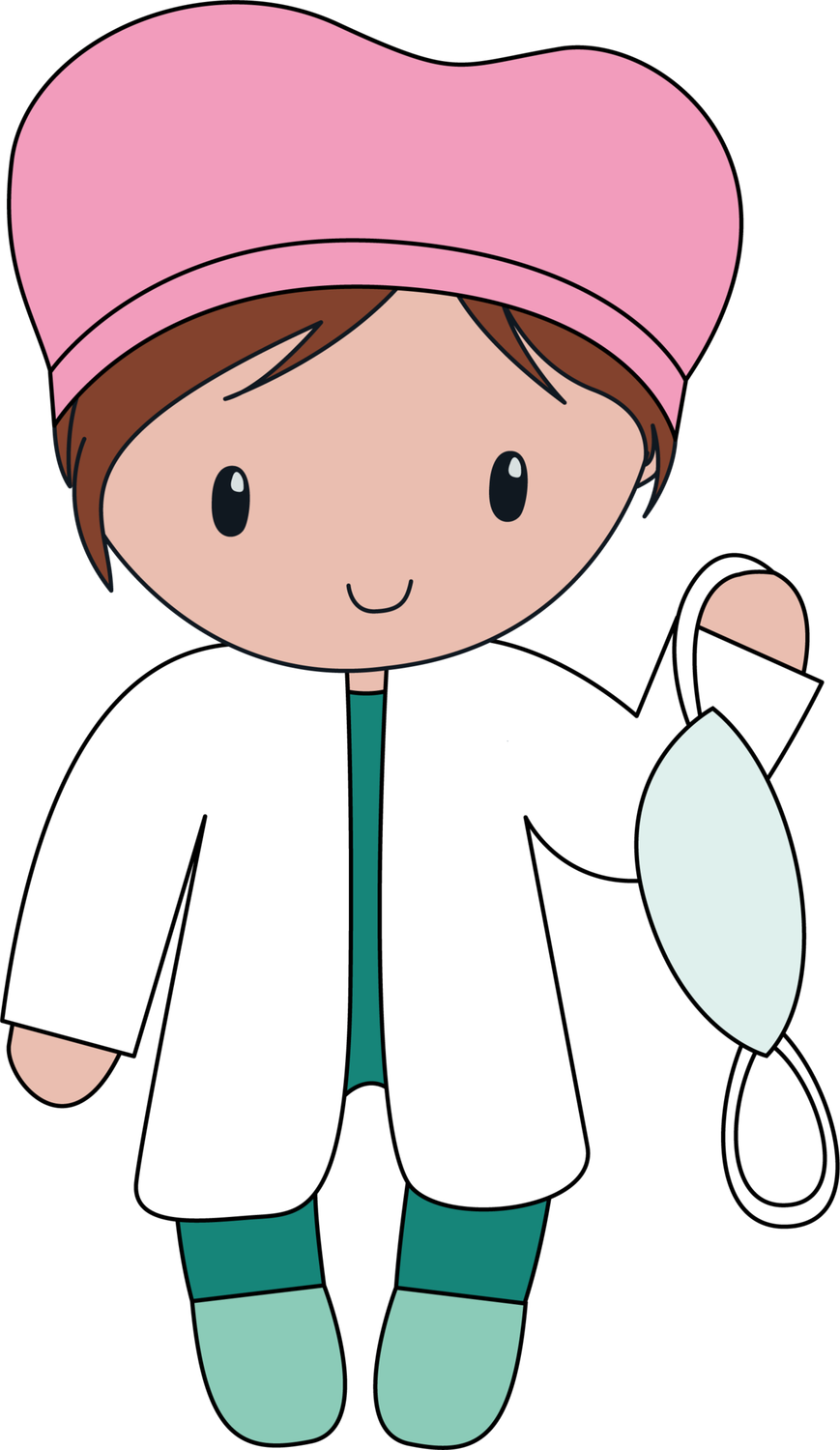 Häkelanleitung Doktor-Schwester Outfit Carolientje (digital)