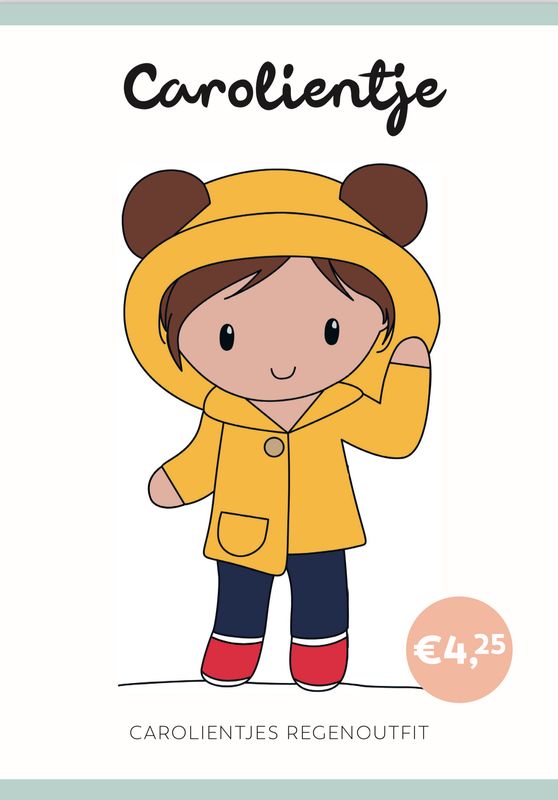 Häkelanleitung Regen Outfit Carolientje (digital)