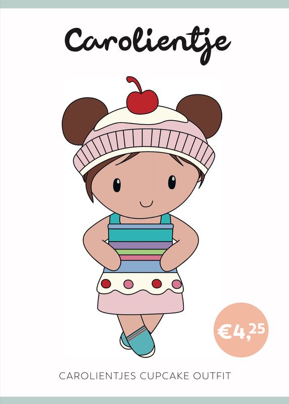 Häkelanleitung Cupcake Outfit Carolientje (digital)