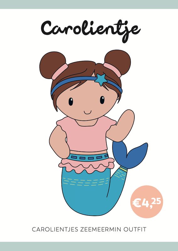 Häkelanleitung Meerjungfrau-Outfit Carolientje (digital)