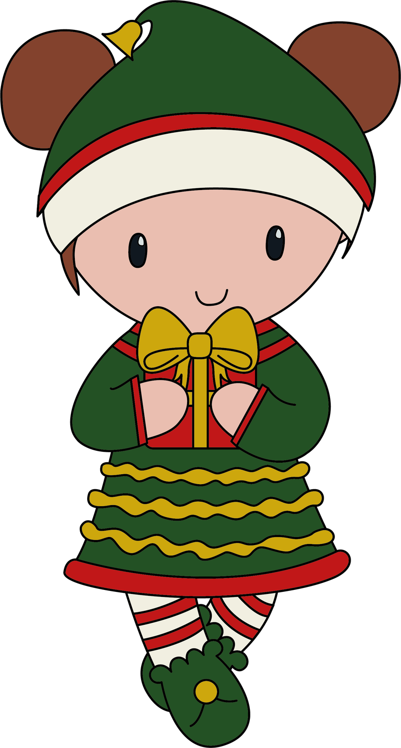Häkelanleitung Weihnachtselfe Outfit Carolientje (digital)
