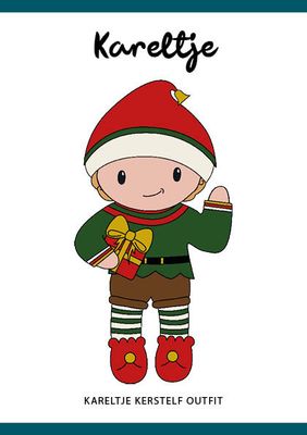 Häkelanleitung Weihnachtself Outfit Kareltje (Hefte)