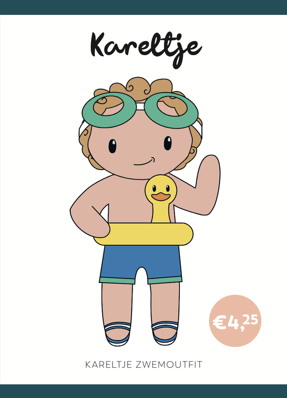 Häkelanleitung Schwimmoutfit Kareltje (digital)