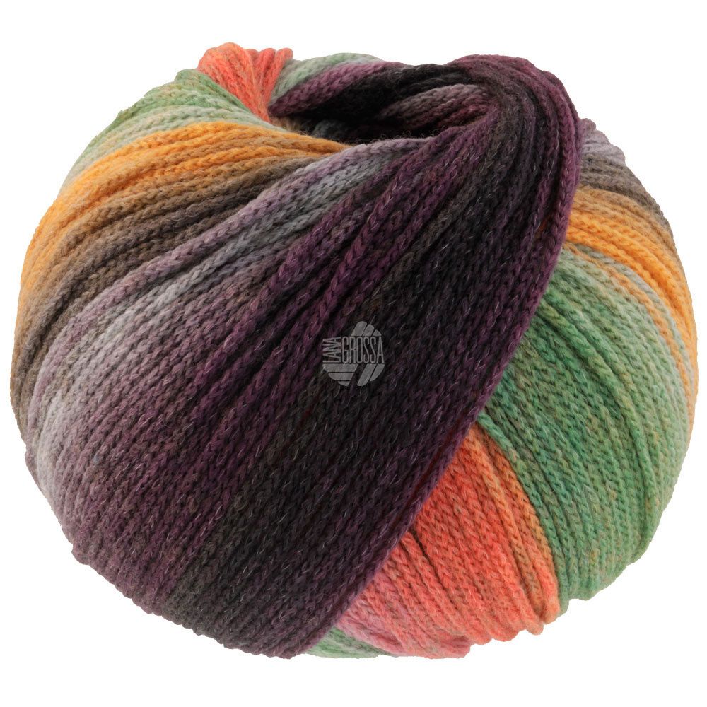 Farfalla 9 - Orange/Mint/Grau/Grün/Dunkel-/Schwarzgrün/ Rost/Fuchsia/Brombeer/Graublau