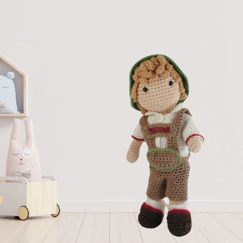 Häkelset Lederhosen Outfit Kareltje