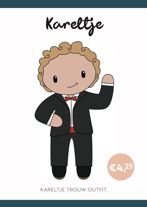 Häkelanleitung Hochzeitsoutfit Kareltje (digital)
