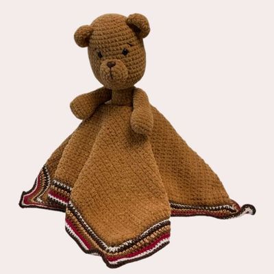 Häkelset Kuscheldecke Bär
