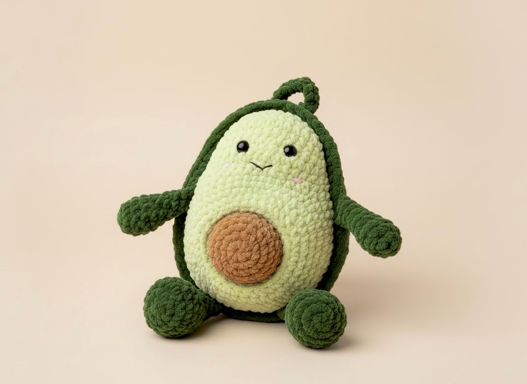 Häkelset Spieluhr Avocado