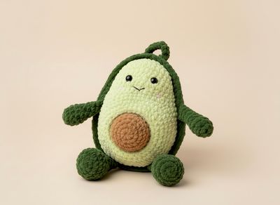 Häkelset Spieluhr Avocado